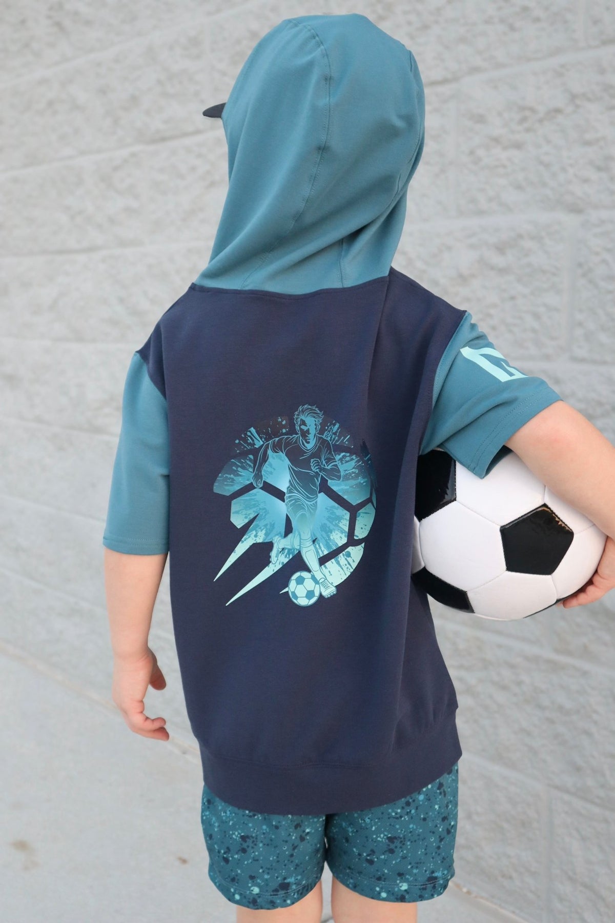 BEAST MODE SOCCER HOODIE TEE SHIRT (FRONT & BACK) (ELEVATED BLEND) - Mav Wear