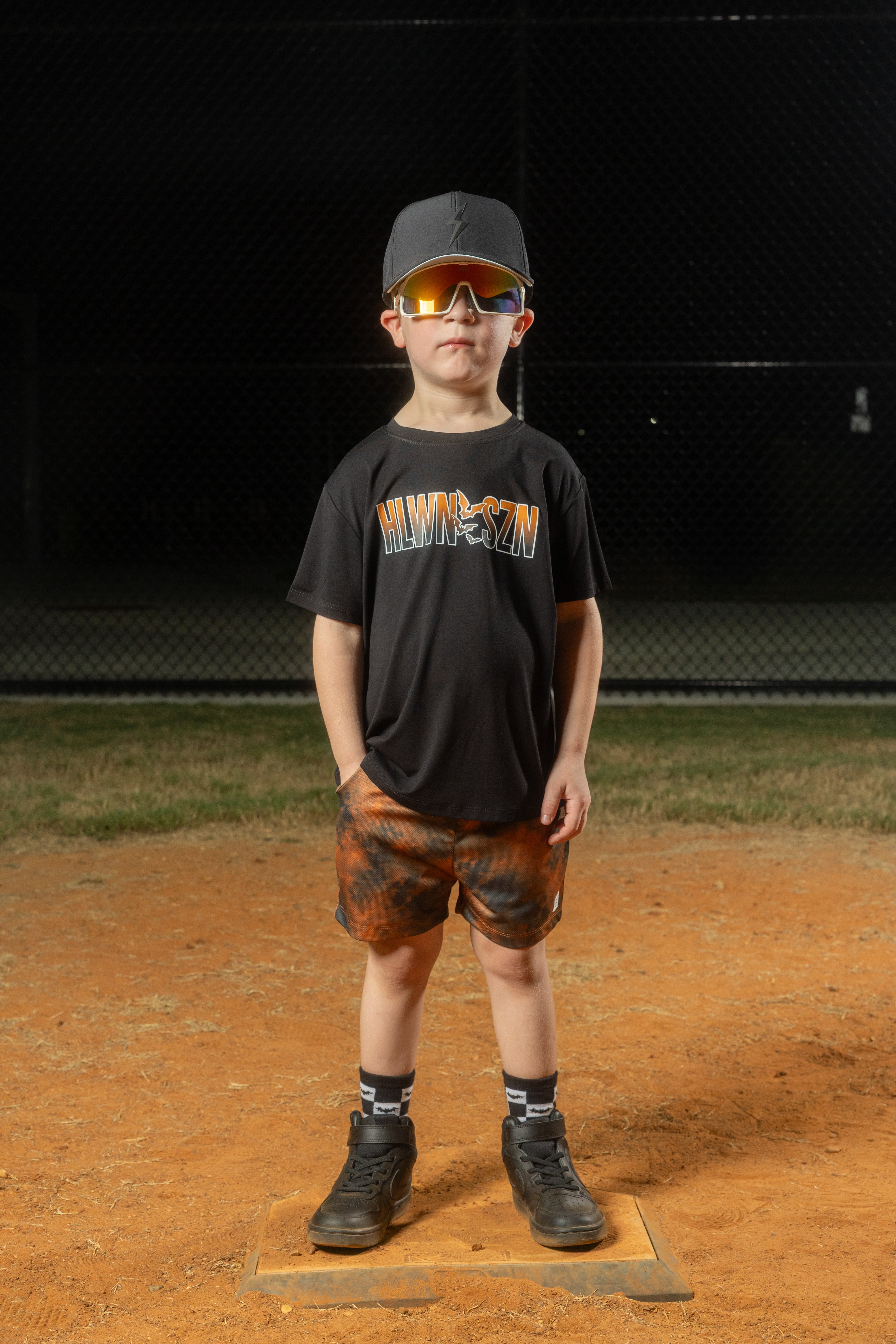 HOME PLATE HAUNT SHORT SLEEVE FRONT & BACK GRAPHIC TEE SHIRT