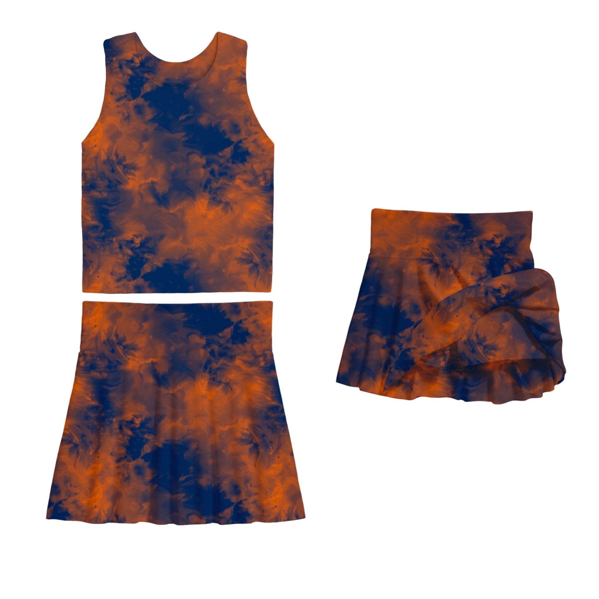 ALL STAR FADE NYLON SPANDEX SKORT SET - Mav Wear
