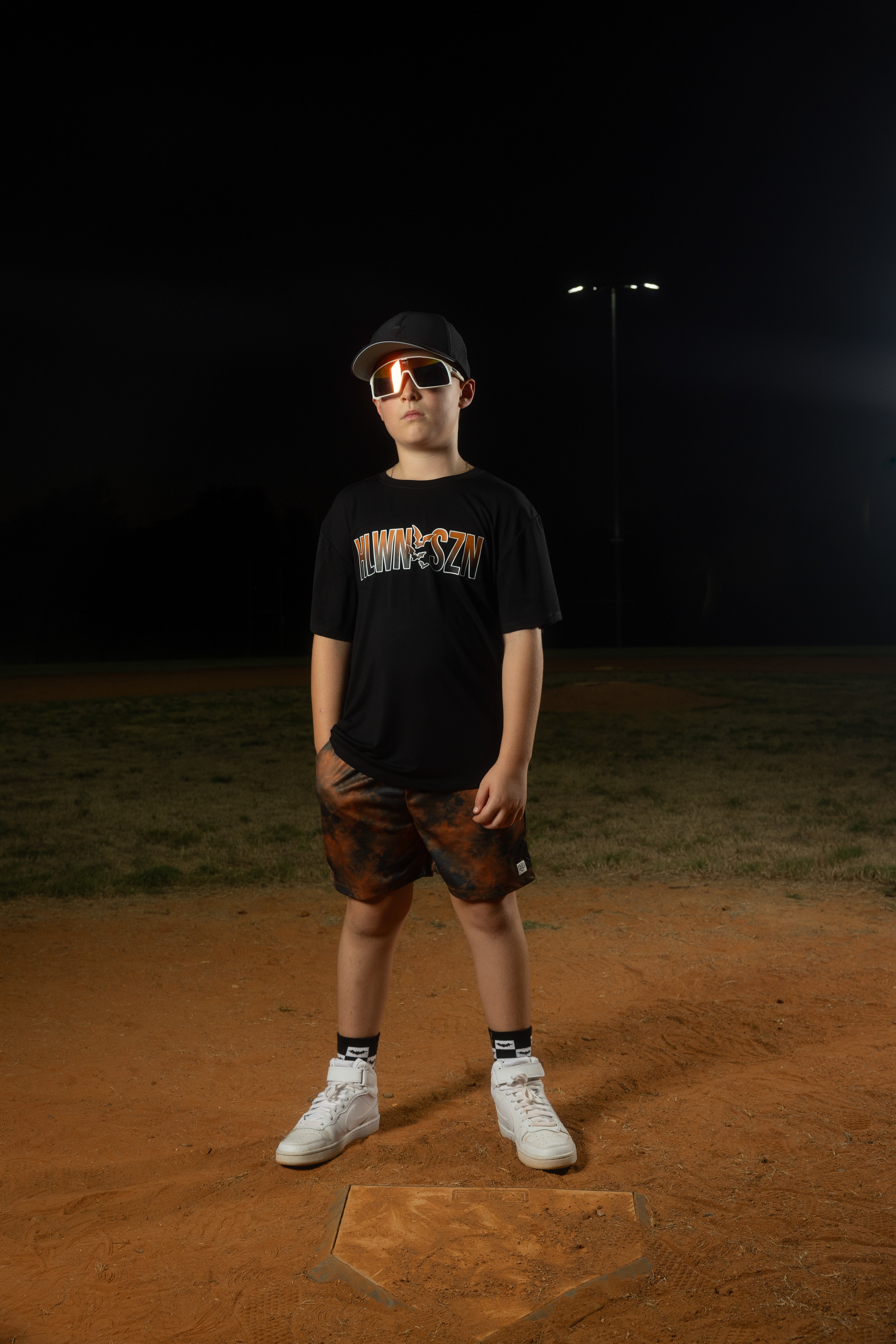 HOME PLATE HAUNT SHORT SLEEVE FRONT & BACK GRAPHIC TEE SHIRT