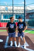 RED, WHITE, & DRIP GRAPHIC TEE SHIRT