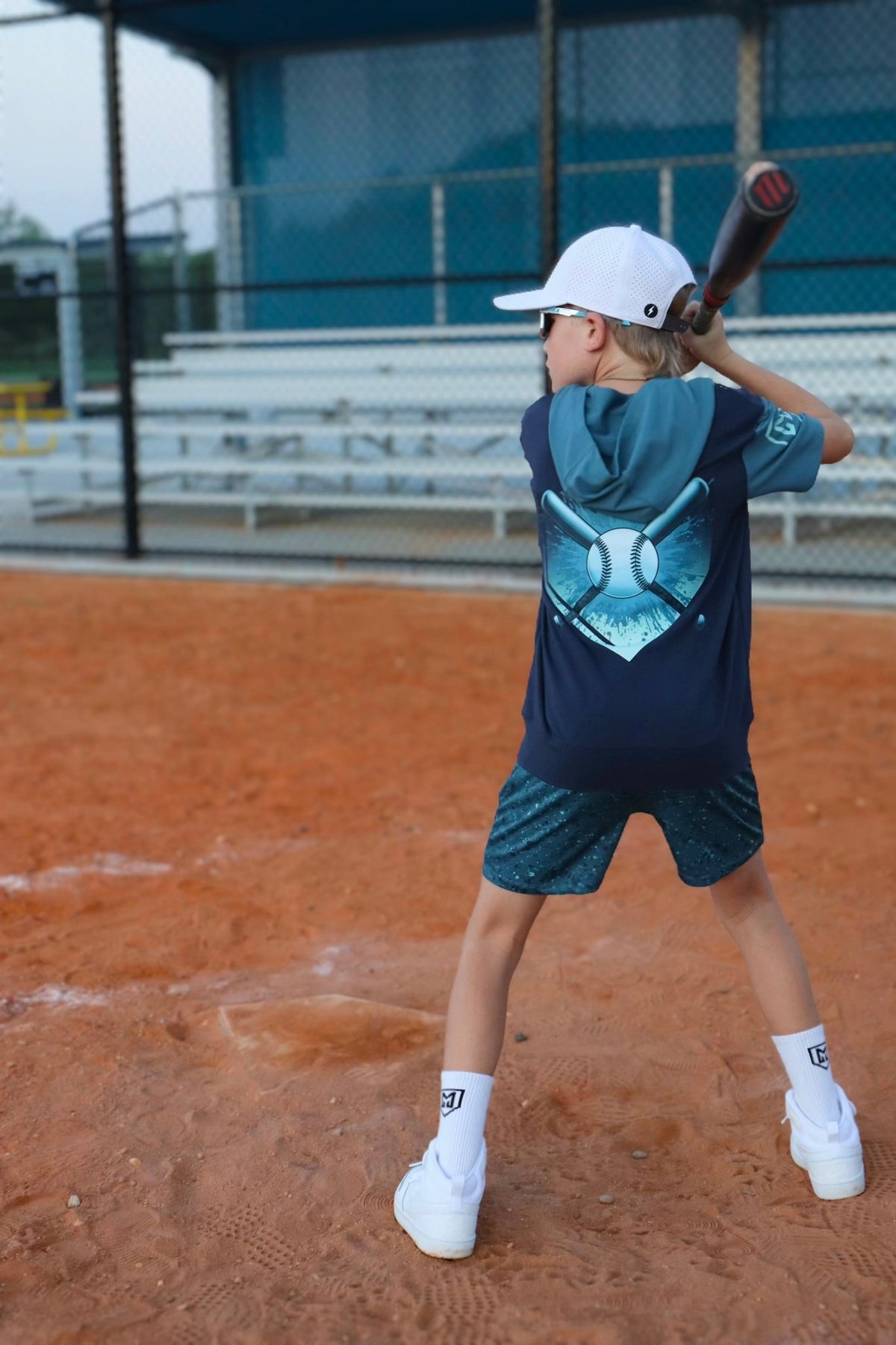 BEAST MODE BASEBALL HOODIE TEE SHIRT (FRONT & BACK) (ELEVATED BLEND) - Mav Wear