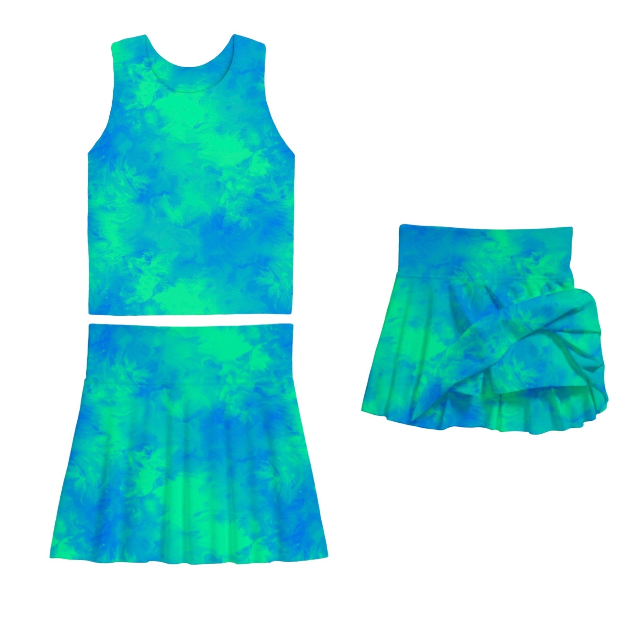 GAME ON GLOW RIBBED BAMBOO SKORT SET - Mav Wear