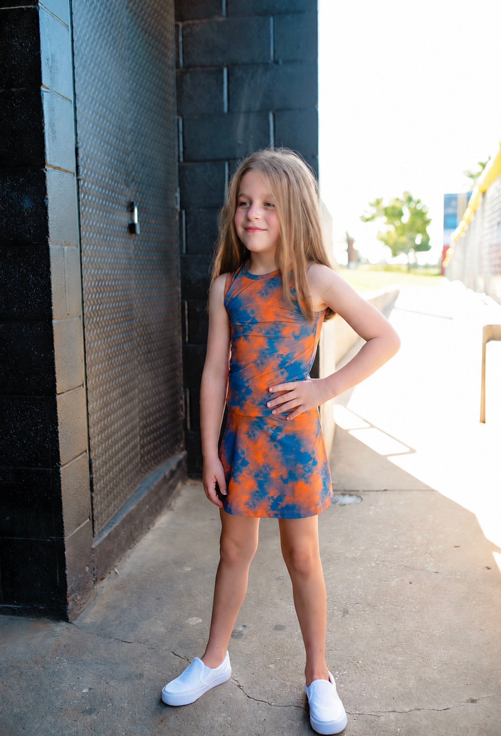 ALL STAR FADE NYLON SPANDEX SKORT SET