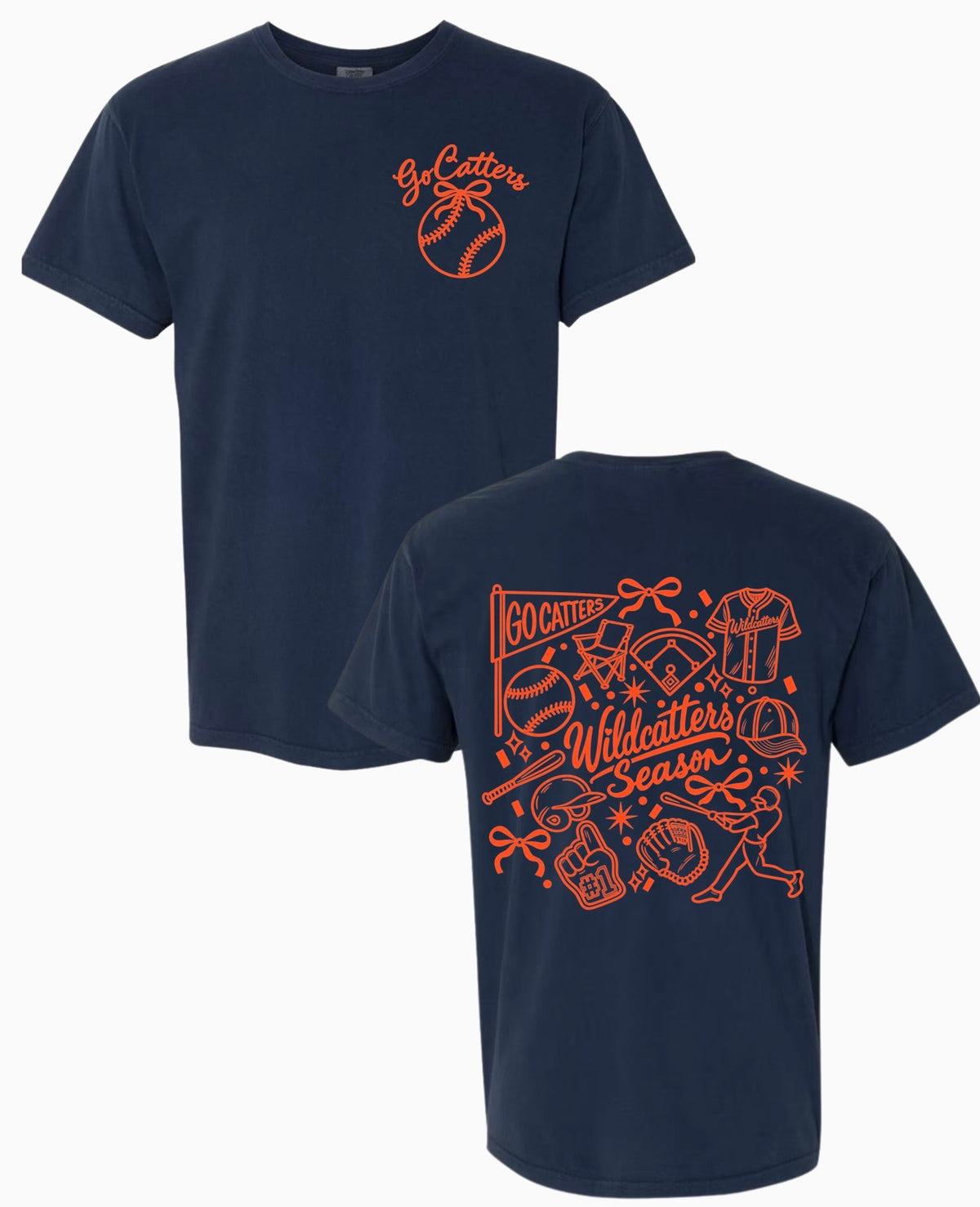 GO CATTERS COMFORT COLORS TEE SHIRT (TRUE NAVY)